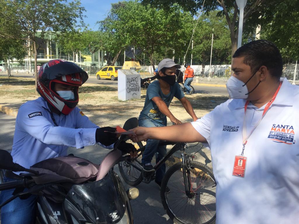 En Santa Marta hoy domingo terminan acciones de la ‘Semana Mundial de las Naciones Unidas para la Seguridad Vial’.