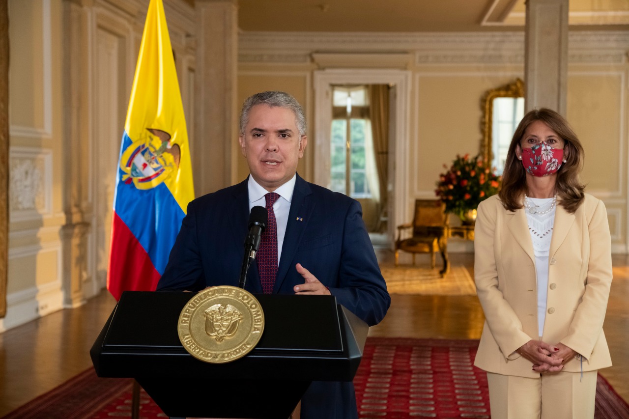 Declaración del Presidente de la República, Iván Duque Márquez, anunciando acciones contra el vandalismo de los últimos días en el país