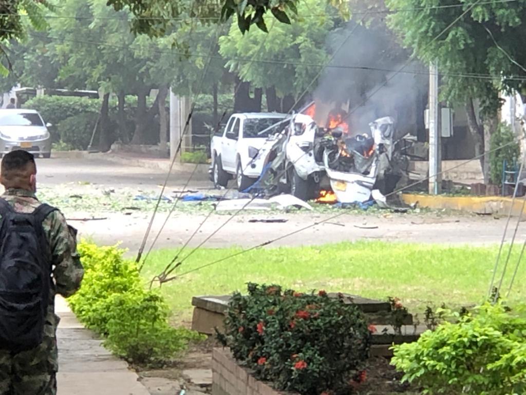 Terror en Cúcuta explota carro bomba en una guarnición militar
