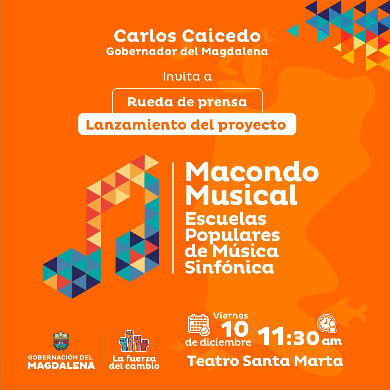 Nace ‘Macondo Musical’ una iniciativa cultural de la Gobernación del Magdalena
