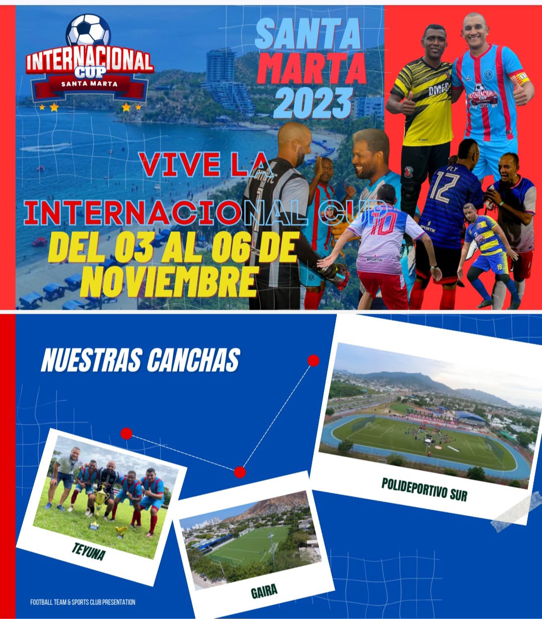 Internacional CUP Santa Marta: Figuras del ayer para alegrar el presente del fútbol